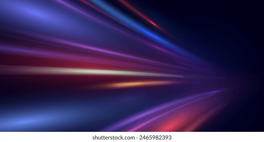 Light blue Twirl. Curve light effect of neon line. Luminous blue circle. Light neon pedistal, podium, platform, table. Vector PNG. Fast speed lines. Modern abstract high-speed motion effect png.