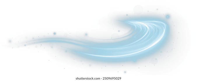 Light blue Twirl. Curve light effect of blue line. Luminous blue circle. Light blue pedistal, podium, platform, table. Vector PNG. Vector illustration	
