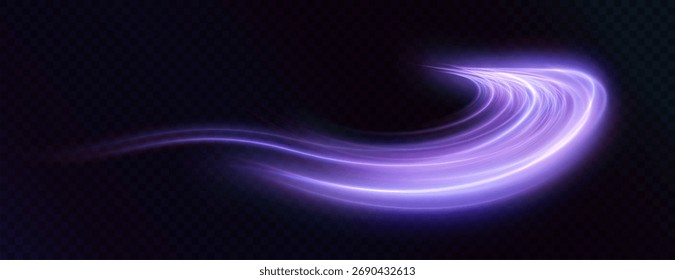 Light blue Twirl. Curve light effect of blue line. PNG Luminous blue circle. Light blue pedistal, podium, platform, table. Vector PNG.