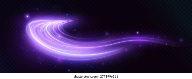 Light blue Twirl. Curve light effect of blue line. PNG Luminous blue circle. Light blue pedistal, podium, platform, table. Vector PNG.