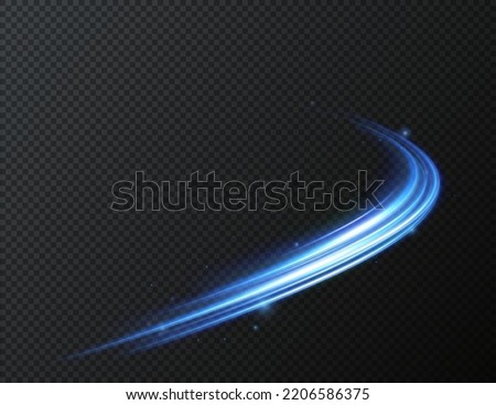 Light blue Twirl. Curve light effect of blue line. Luminous blue circle. Light blue pedistal, podium, platform, table. Vector PNG. Vector illustration Сток-фото © 