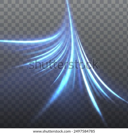 Light blue Twirl. Curve light effect of neon line. Luminous blue circle. PNG Light neon pedistal, podium, platform, table. Vector PNG.