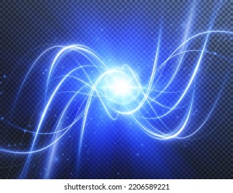 Light blue Twirl. Curve light png effect of neon line. Luminous blue circle. Light neon pedistal, podium, platform, table. Vector .	
