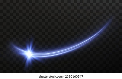 Light blue Twirl png. Curve light effect of neon line. Luminous blue spiral png. Element for your design, advertising, postcards, invitations, screensavers, websites, games.