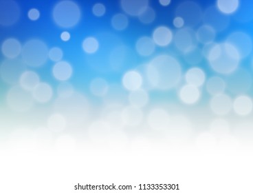 Light BLUE vector abstract background. A completely new color illustration in a bokeh style. A new texture for your design.