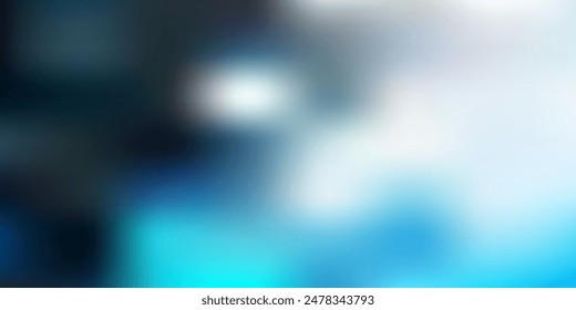 Hellblaues abstraktes Unschärfe-Layout für Vektorgrafiken. Bunte Illustration mit Farbverlauf im abstrakten Stil. Bildschirmhintergrund für die App deines Webs.