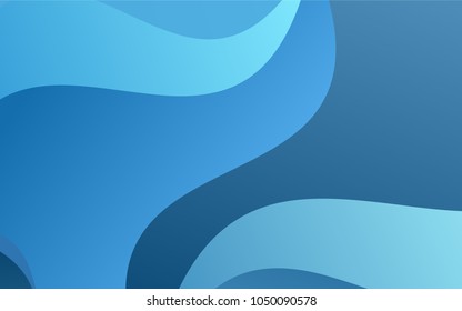 Light BLUE vector abstract blurred template. Modern geometrical abstract illustration with gradient bandy lines. Brand-new style for your business design.