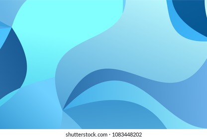 Light BLUE vector abstract blurred background. blurred geometric sample with gradient.  Brand-new style for your business design.