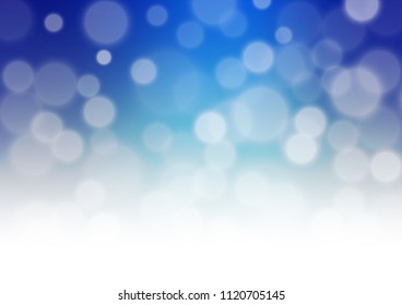Light BLUE vector abstract blurred bokeh pattern. A vague abstract illustration with gradient. The template can be used for your brand book.