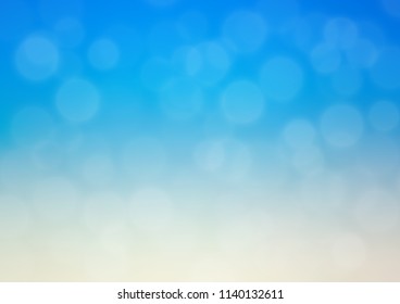 Light BLUE vector abstract blurred pattern. A completely new color illustration in a bokeh style. A new texture for your design.