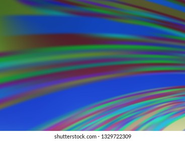 Light BLUE vector abstract blurred template. An elegant bright illustration with gradient. The template for backgrounds of cell phones.