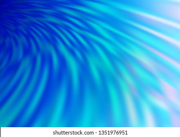 Light BLUE vector abstract blurred template. A completely new color illustration in a bokeh style. The blurred design can be used for your web site.