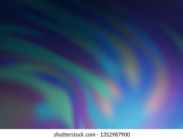 Light BLUE vector abstract blurred template. A completely new color illustration in a bokeh style. The elegant pattern for brand book.