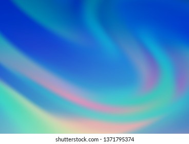 Light BLUE vector abstract blurred pattern. Glitter abstract illustration with an elegant design. A completely new design for your business.