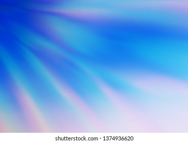 Light BLUE vector abstract blurred pattern. Glitter abstract illustration with an elegant design. A completely new design for your business.