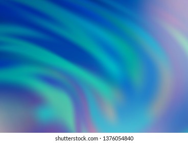 Light BLUE vector abstract blurred template. Glitter abstract illustration with an elegant design. The template for backgrounds of cell phones.