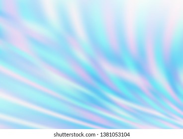 Light BLUE vector abstract blurred template. Creative illustration in halftone style with gradient. The background for your creative designs.