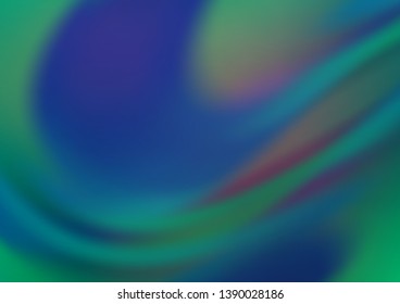 Light BLUE vector abstract blurred template. Creative illustration in halftone style with gradient. The background for your creative designs.