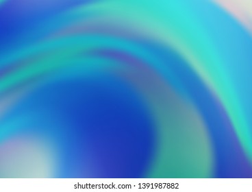 Light BLUE vector abstract blurred template. Colorful abstract illustration with gradient. The template can be used for your brand book.