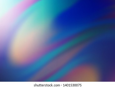 Light BLUE vector abstract blurred template. A completely new color illustration in a bokeh style. The elegant pattern for brand book.