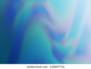 Light BLUE vector abstract blurred template. Glitter abstract illustration with an elegant design. The template can be used for your brand book.