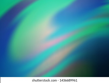 Light BLUE vector abstract blurred pattern. A completely new color illustration in a bokeh style. The blurred design can be used for your web site.