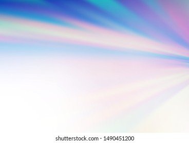 Light BLUE vector abstract blurred background. A completely new color illustration in a bokeh style. A completely new design for your business.