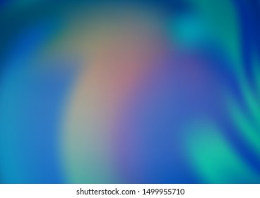 Light BLUE vector abstract blurred template. A completely new color illustration in a bokeh style. A new texture for your design.