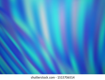 Light BLUE vector abstract blurred template. A completely new color illustration in a bokeh style. A completely new design for your business.
