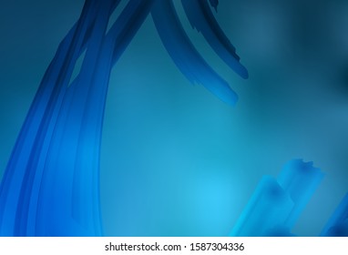Light BLUE vector abstract blurred background. Glitter abstract illustration with gradient design. New way of your design.