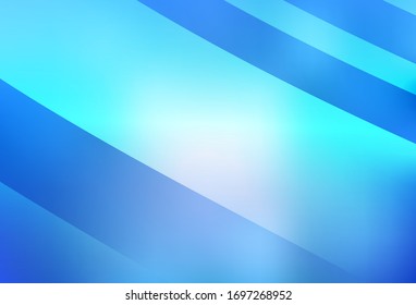 Fondo borroso abstracto del vector BLUE claro. Ilustración abstracta colorida con degradado. Nueva forma de tu diseño.