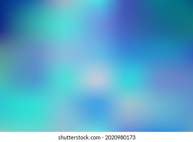 Patrón borroso abstracto del vector BLUE claro. Ilustración creativa en estilo de semitono con gradiente. Nuevo estilo para su diseño de negocio.