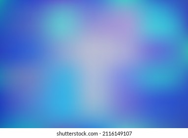 Light BLUE vector abstract blurred pattern. Creative illustration in halftone style with gradient. Sample for your creative designs.