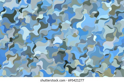 Light BLUE vector abstract blurred pattern. Modern geometrical abstract illustration with gradient bandy lines. The elegant pattern can be used as part of a brand book.