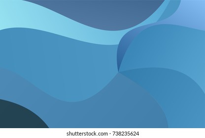 Light BLUE vector abstract blurred pattern. Shining crooked illustration in a brand-new style. A completely new template for your business design.