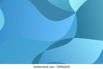 Light BLUE vector abstract blurred template. Modern geometrical abstract illustration with gradient bandy lines. The template can be used as a background for cell phones.