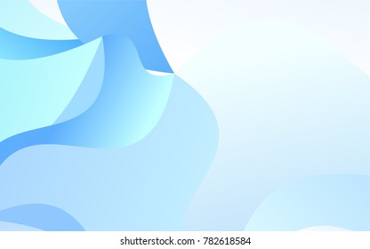 Light BLUE vector abstract blurred pattern. Colorful abstract illustration with gradient crooked lines. The textured pattern can be used for background.
