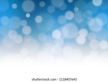 Light BLUE vector abstract bokeh pattern. A completely new color illustration in a bokeh style. Brand new style for your business design.