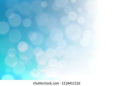 Light BLUE vector abstract bokeh pattern. Modern geometrical abstract illustration with gradient. Brand new style for your business design.