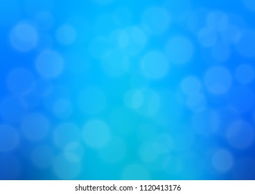 Light BLUE vector abstract bokeh pattern. A completely new color illustration in a bokeh style. The background for your creative designs.