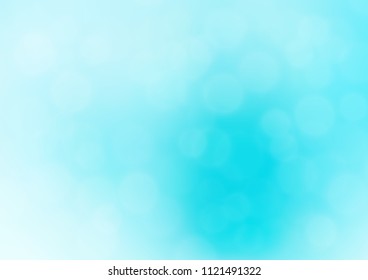 Light BLUE vector abstract bokeh pattern. Creative illustration in halftone style with gradient. A new texture for your design.