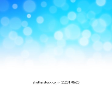 Light BLUE vector abstract bokeh pattern. Glitter abstract illustration with an elegant design. The elegant pattern for brand book.