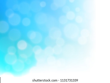 Light BLUE vector abstract bokeh pattern. Modern geometrical abstract illustration with gradient. A new texture for your design.