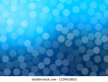 Light BLUE vector abstract bokeh pattern. Colorful abstract illustration with gradient. Brand new style for your business design.
