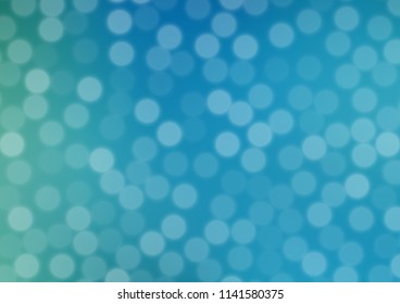 Light BLUE vector abstract bokeh pattern. Colorful illustration in abstract style with gradient. A completely new template for your design.