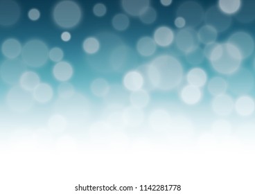 Light BLUE vector abstract bokeh pattern. Colorful abstract illustration with gradient. A completely new design for your business.