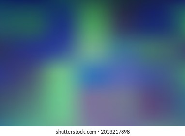 Patrón de bokeh abstracto del vector BLUE claro. Una ilustración de color completamente nueva en un estilo bokeh. Plantilla para teléfonos móviles.
