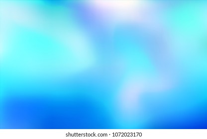 Light BLUE vector abstract bright template. Brand-new colored illustration in blurry style with gradient. A new texture for your design.