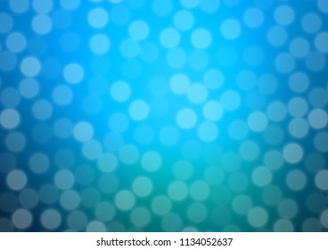 Light BLUE vector abstract bright background. A completely new color illustration in a bokeh style. Brand new style for your business design.