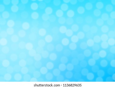 Light BLUE vector abstract bright  bokeh template. An elegant bright illustration with gradient. The best blurred design for your business.